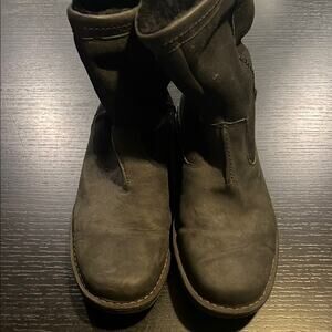 UGG Black Ankle Boots with Chunky Sole